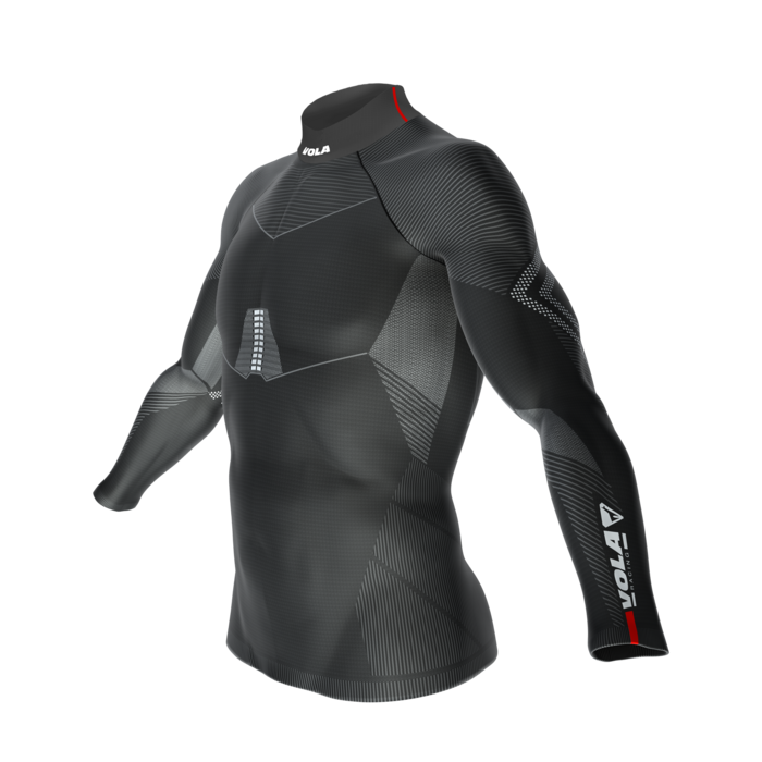 Black long-sleeved top