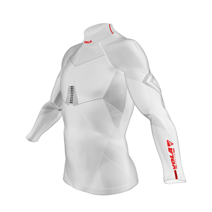 White long-sleeved top